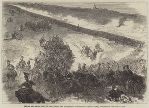 Review and Sham Fight of the Dover and Shorncliffe Garrisons at Round Down, Folkestone by Sir John Charles Robinson